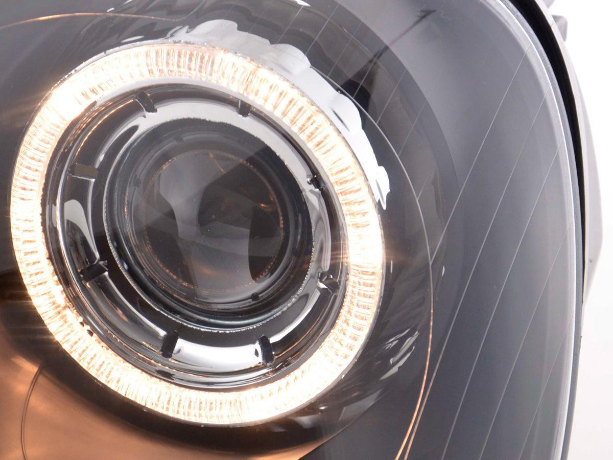 VW Golf 5 Black Angel Eye Headlights with DRL (2003-2008) - K2 Industries