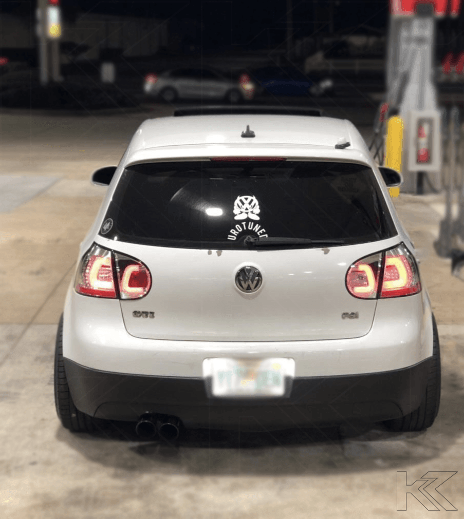 VW Golf 5 Mk5 Chrome Clear LED Tail Lights (2003-2008) - K2 Industries