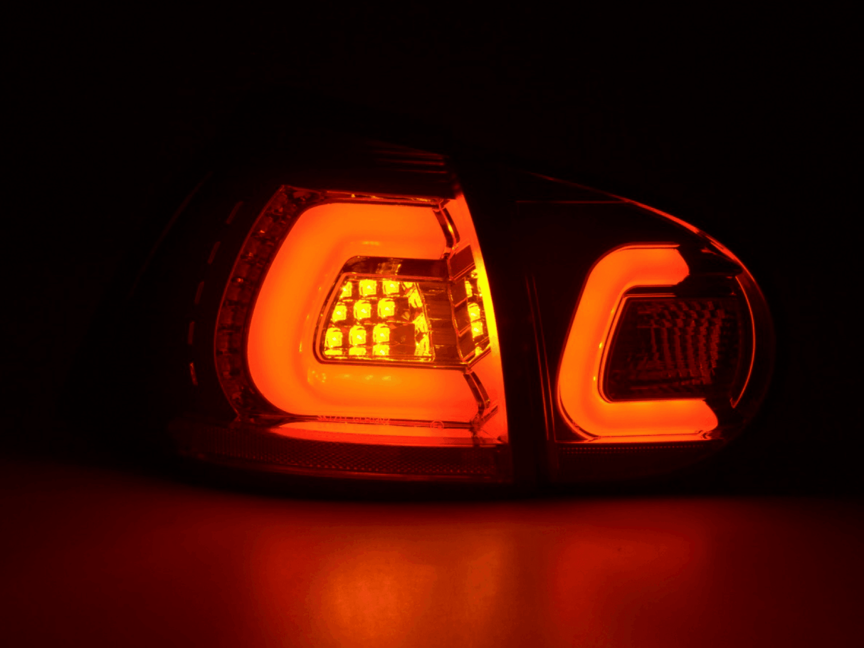 VW Golf 5 Mk5 Chrome Smoked LED Tail Lights (2003-2008) - K2 Industries