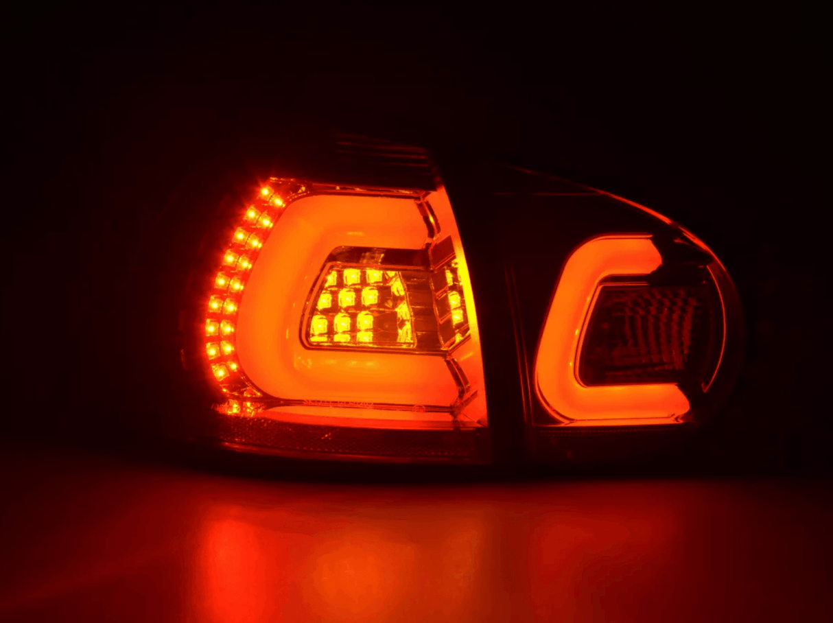 VW Golf 5 Mk5 Chrome Smoked LED Tail Lights (2003-2008) - K2 Industries