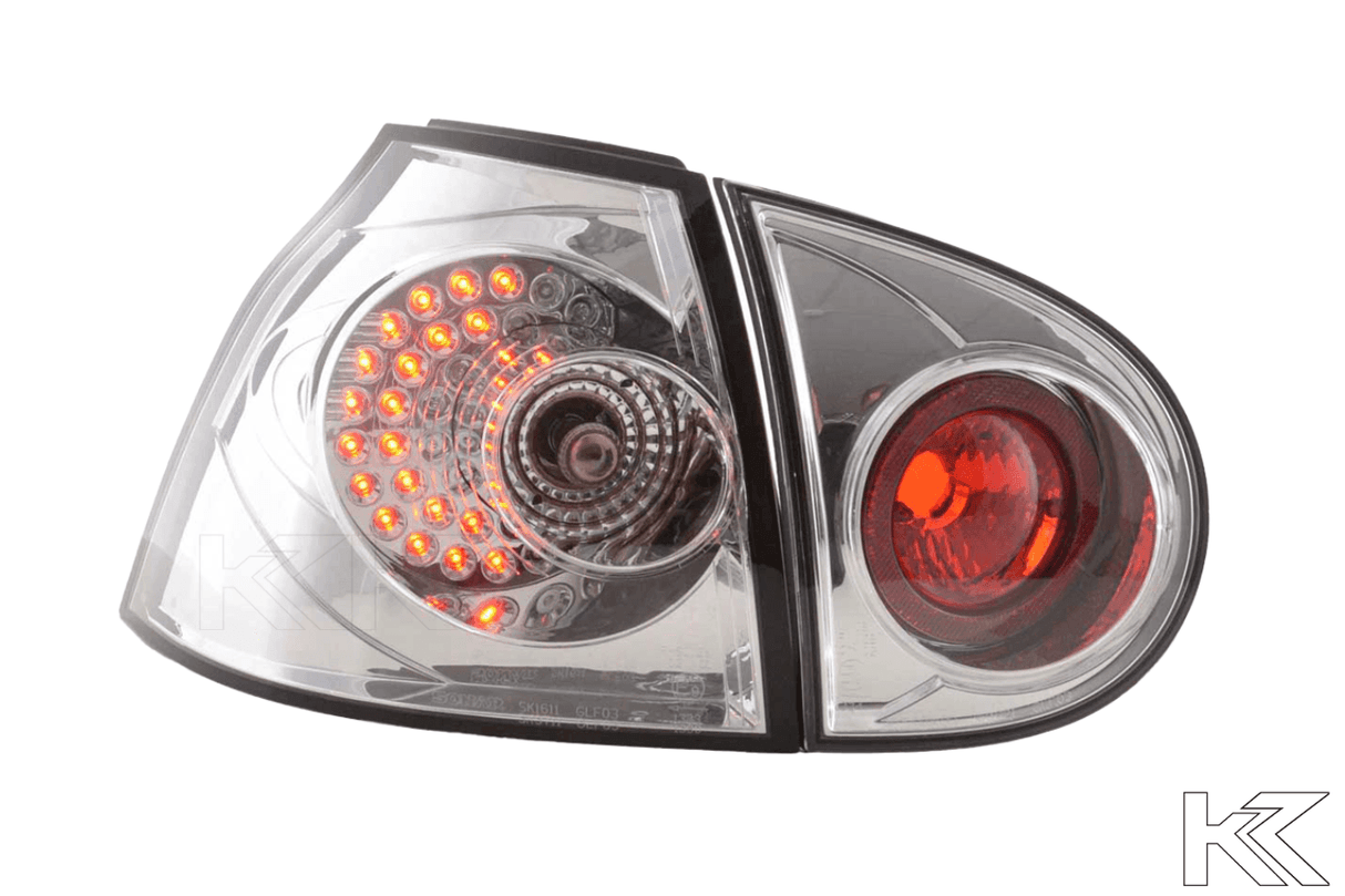 VW Golf 5 Mk5 OEM Style Chrome Tail Lights (2003-2008) - K2 Industries