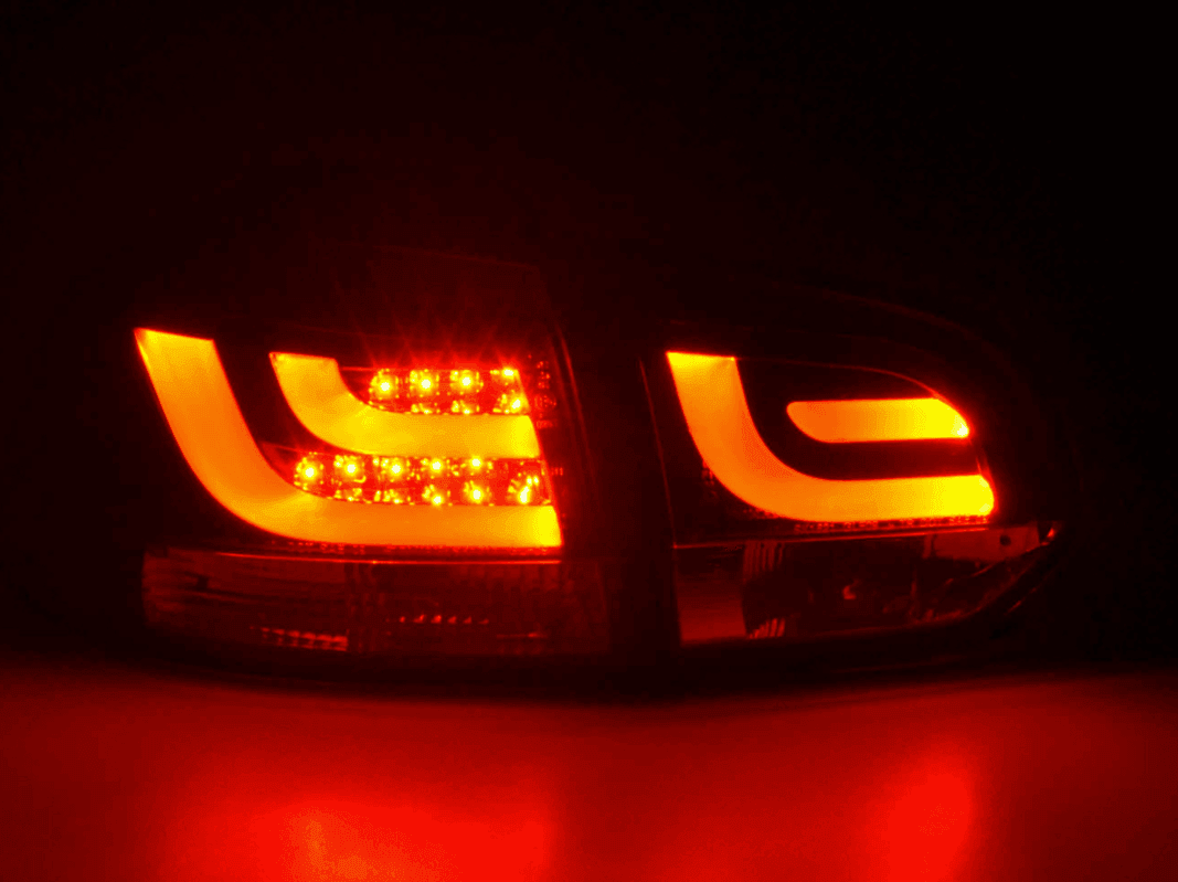 VW Golf Mk6 GTI LED Bar Black Tail Lights V1 (2008-2014) - K2 Industries
