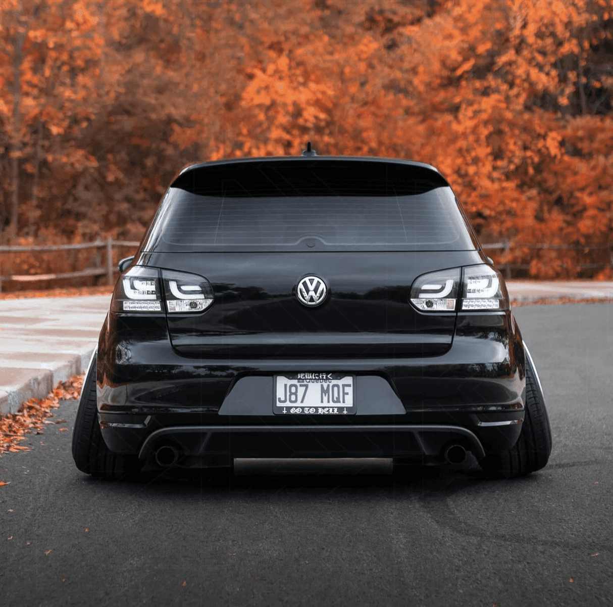 VW Golf Mk6 GTI LED Bar Black Tail Lights V1 LED Indicators (2008-2014) - K2 Industries