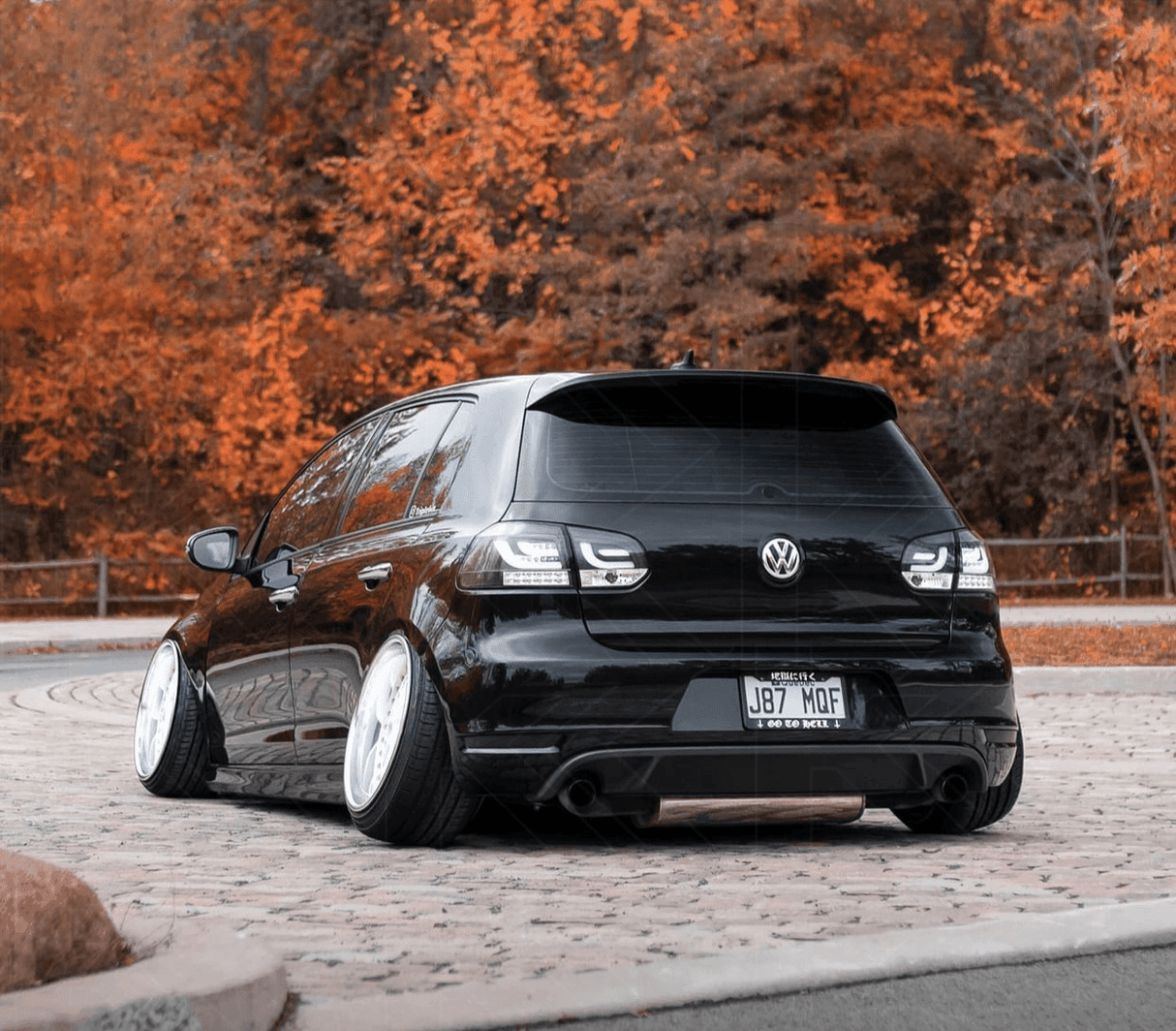 VW Golf Mk6 GTI LED Bar Black Tail Lights V1 LED Indicators (2008-2014) - K2 Industries