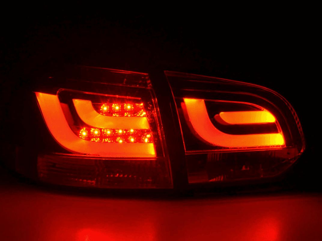 VW Golf Mk6 GTI LED Bar Red Tail Lights V1 (2008-2014) - K2 Industries