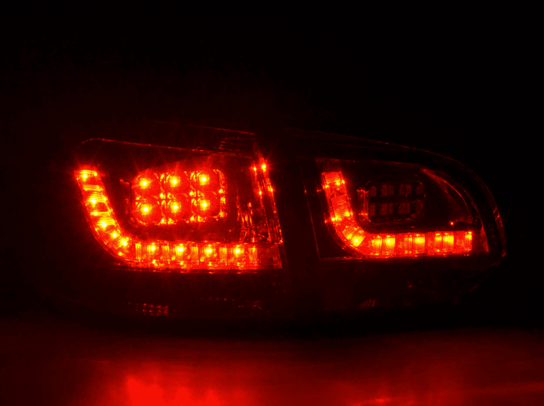 VW Golf Mk6 GTI LED Clear Smoked Tail Lights V2 (2008-2014) - K2 Industries
