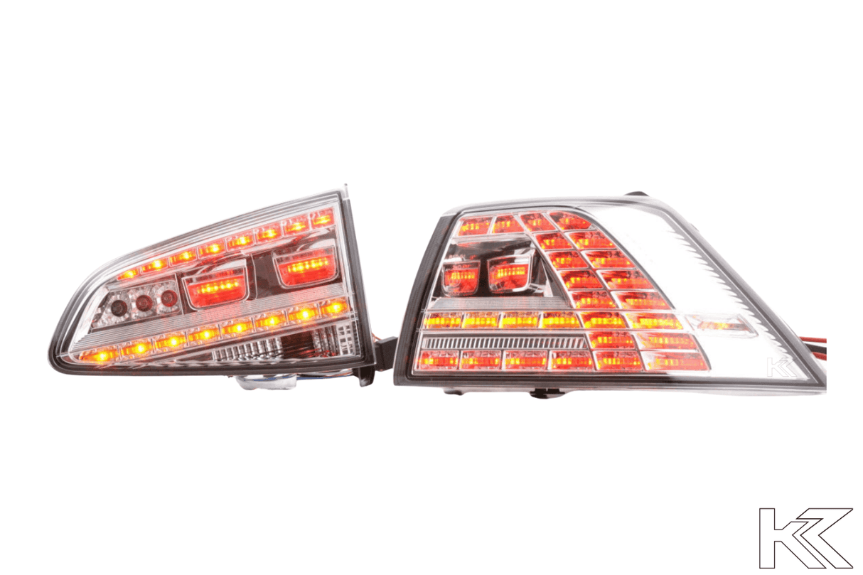 VW MK7 Golf GTI Chrome/Clear LED Tail Lights (2012 - 2017) - K2 Industries