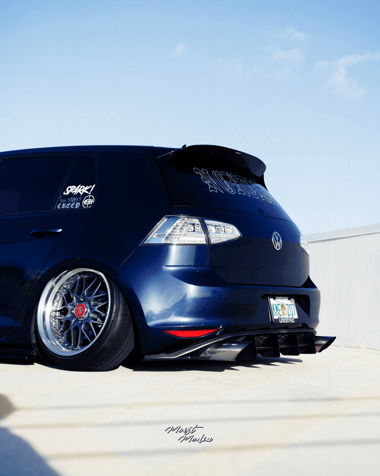 VW MK7 Golf GTI Chrome/Clear LED Tail Lights (2012 - 2017) - K2 Industries