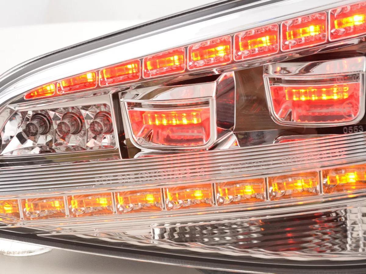 VW MK7 Golf GTI Chrome/Clear LED Tail Lights (2012 - 2017) - K2 Industries