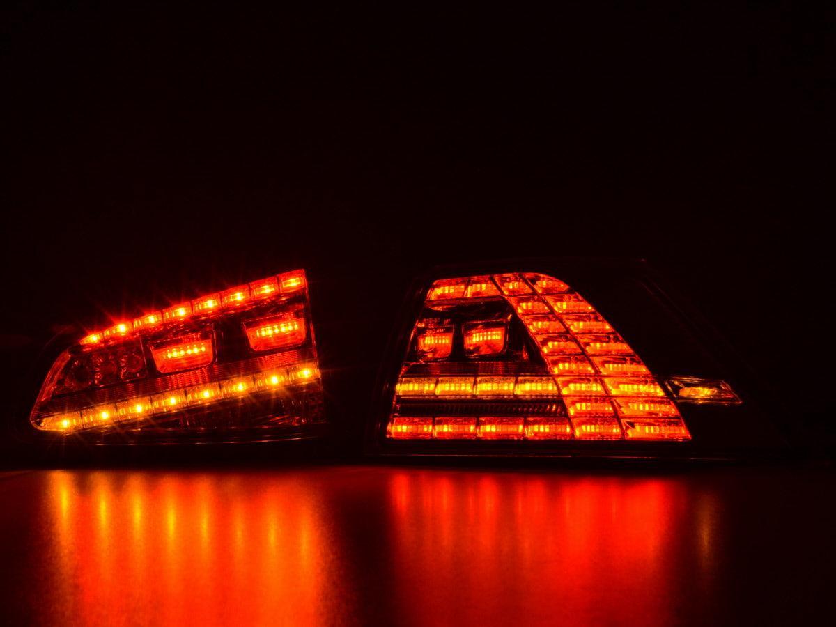 VW MK7 Golf GTI Chrome/Clear LED Tail Lights (2012 - 2017) - K2 Industries