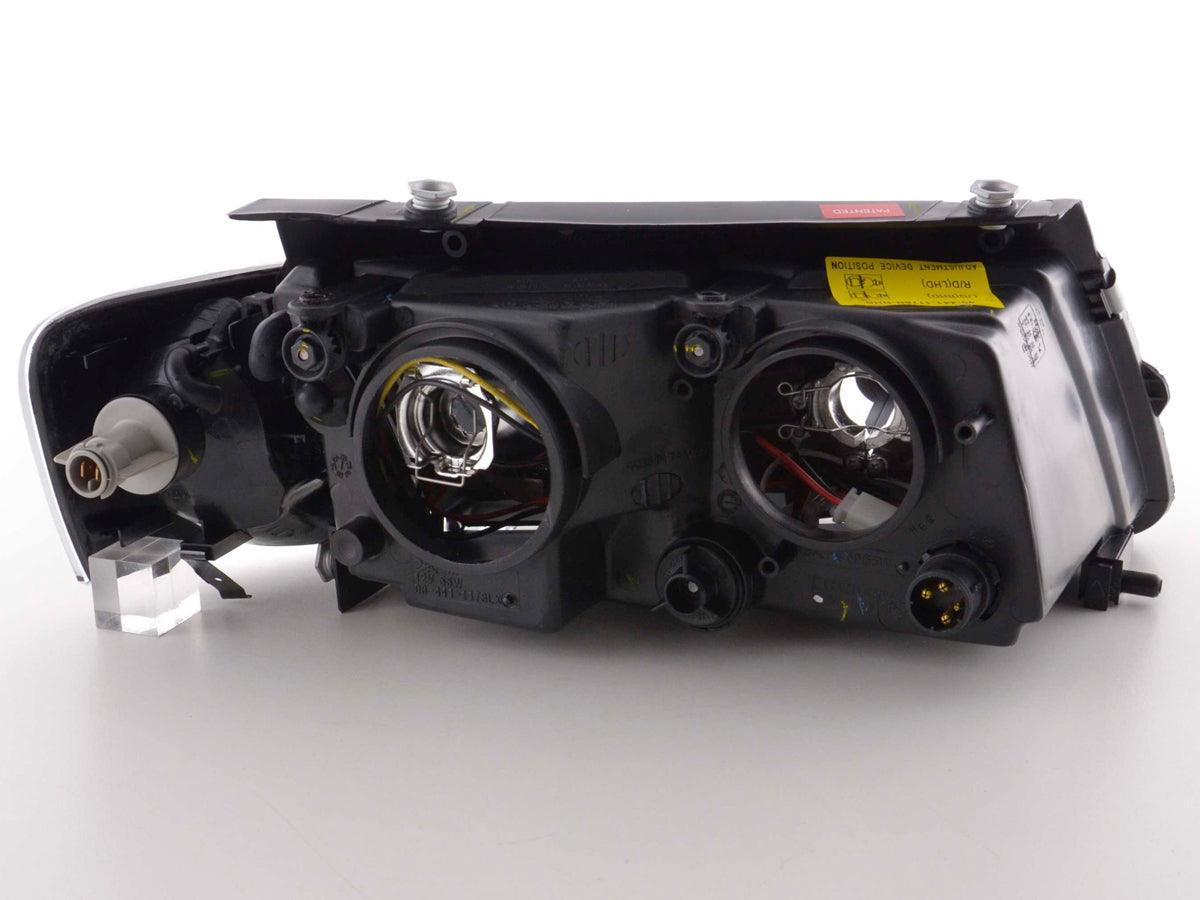 VW Passat B5 3B Black Angel Eyes Headlights (1997-2000) - K2 Industries