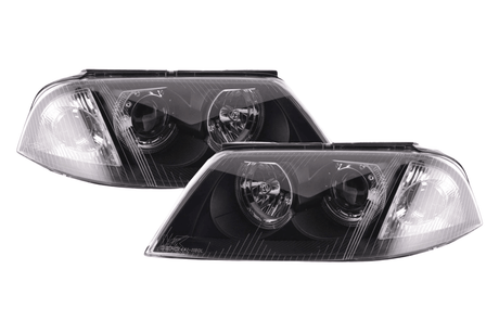 VW Passat B5 3BG Black Angel Eyes Headlights (2000-2005) - K2 Industries