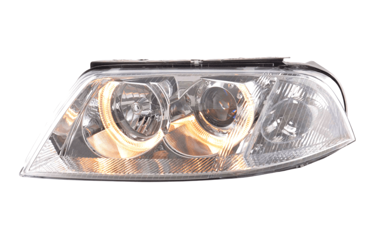 VW Passat B5 3BG Chrome Angel Eyes Headlights (2000-2005) - K2 Industries