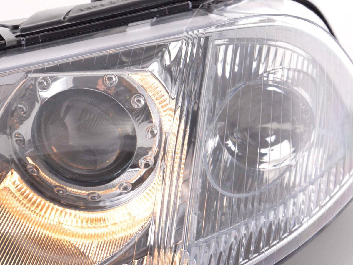 VW Passat B5 3BG Chrome Angel Eyes Headlights (2000-2005) - K2 Industries