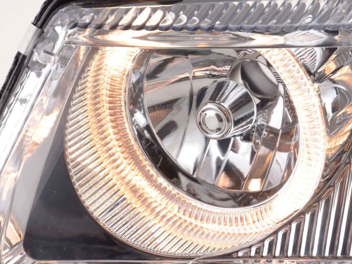 VW Passat B5 Chrome Angel Eye Headlights (1997-2000) - K2 Industries