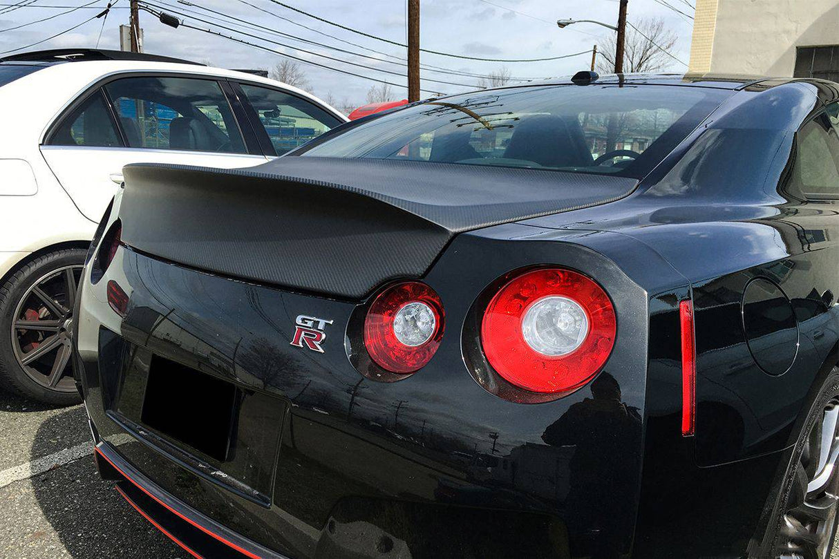 2008-2025 Nissan GTR R35 CBA  DBA  EBA DLK Style Carbon Fiber Trunk
