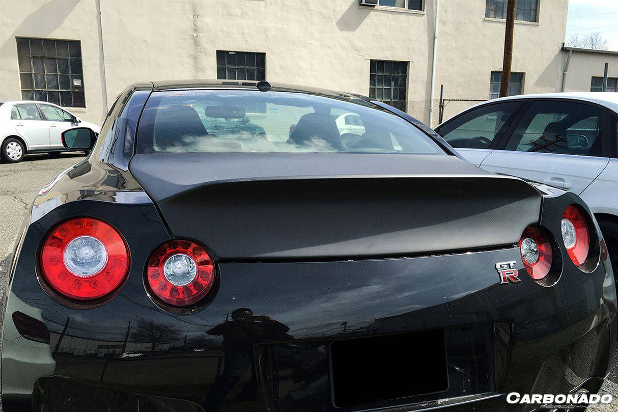 2008-2025 Nissan GTR R35 CBA  DBA  EBA DLK Style Carbon Fiber Trunk