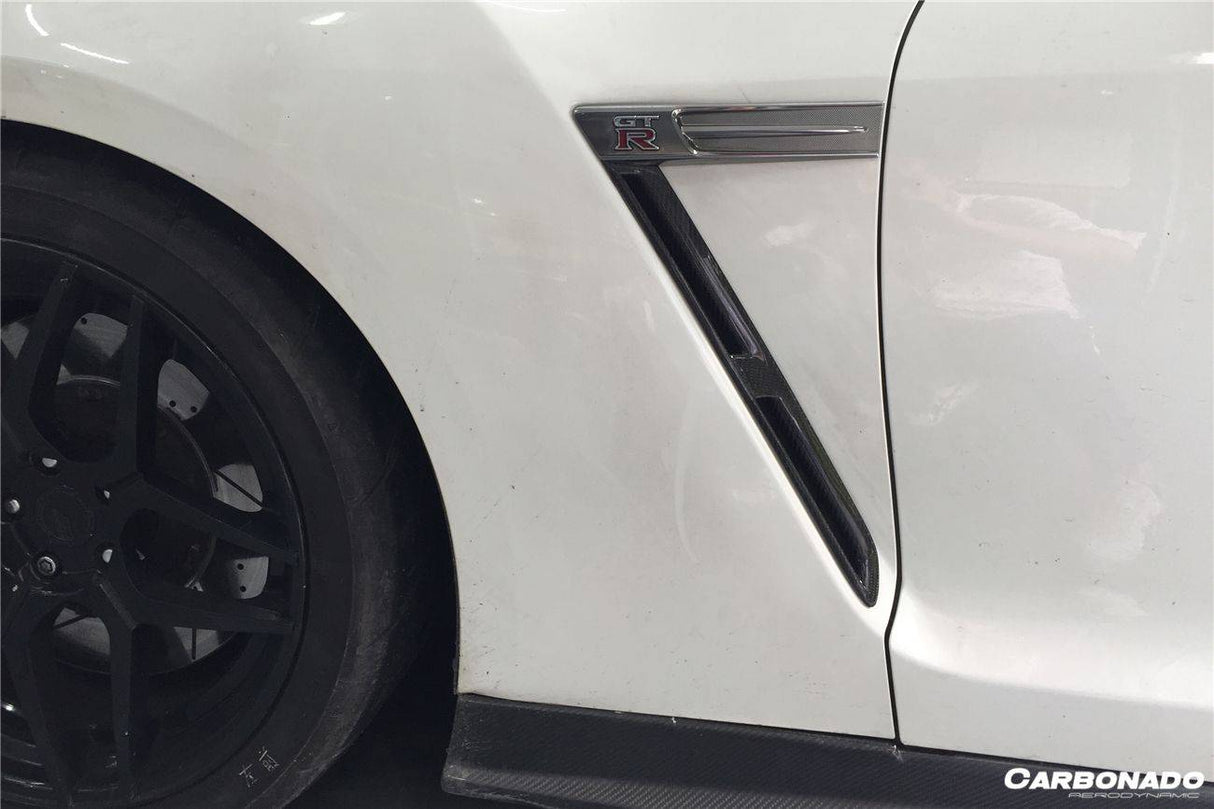 2008-2023 Nissan GTR R35 CBA/DBA/EBA OEM Style Carbon Fiber Fender Vents