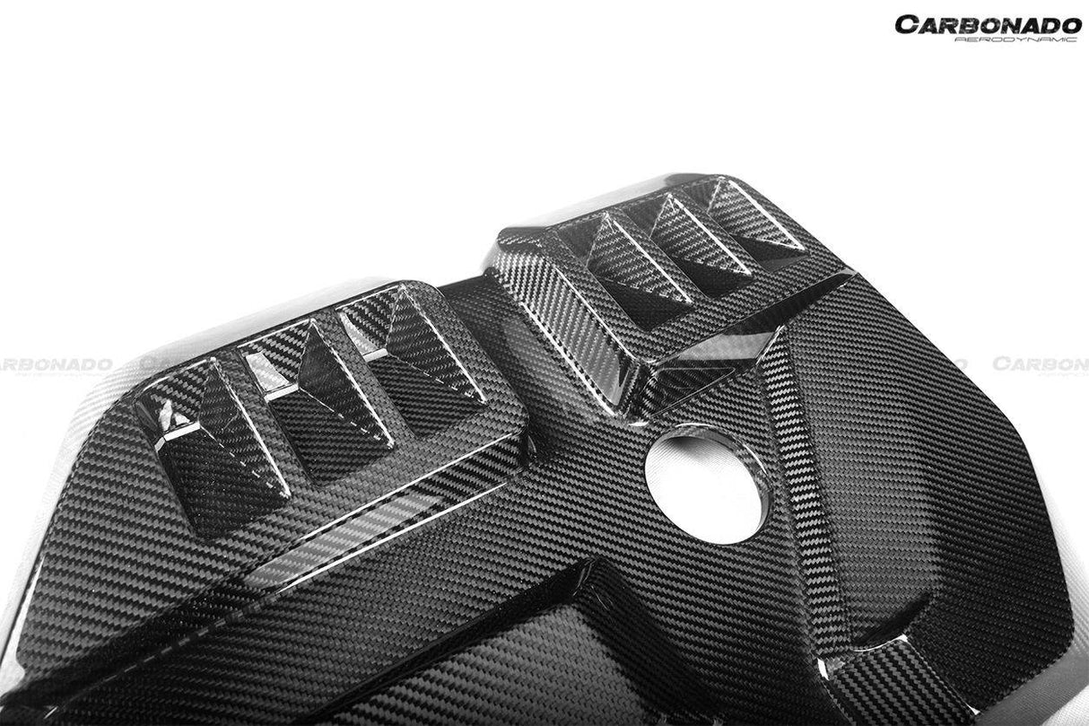 2021-UP BMW Autoclave Carbon Fiber Engine Cover Carbonado (OE) Fits:  G80 M3, G82 M4, G83 M4,G87 M2