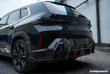 2023-2026 BMW XM G09 LD Style Dry Carbon Fiber Rear Diffuser Lip with Exhaust