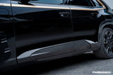 2023-2026 BMW XM G09 LD Style Dry Carbon Fiber Side Skirts With Under Board