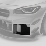 BMW M2 G87 Carbon Fiber Aero Front Bumper Block-Off Plates
