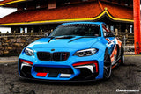 2016-2020 BMW M2 F87 VR Style Partial Carbon Fiber Wide Full Body kit