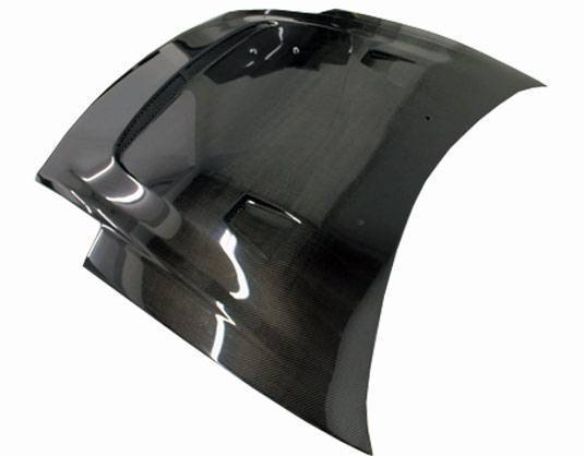 2000-2005 Mitsubishi Eclipse 2 doors JS Style Carbon Fiber Black Hood