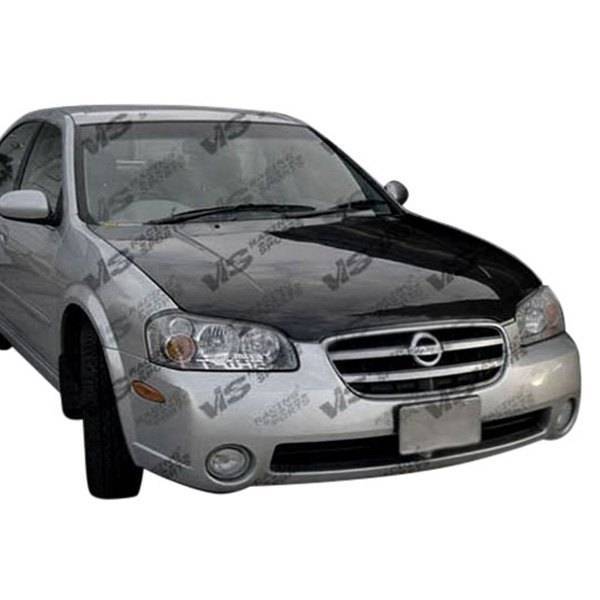 2000-2003 Nissan Maxima 4 doors OEM Style Carbon Fiber Black Hood