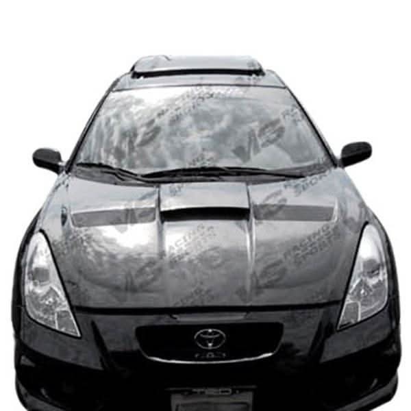 2000-2005 Toyota Celica 2 doors XTREME GT Style Carbon Fiber Black Hood
