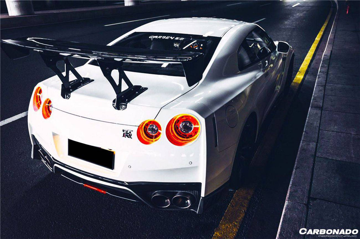 2012-2023 Nissan GTR R35 DBA  EBA NISMO Style Carbon Fiber Rear Diffuser With Break Light