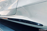2015-2021 Mercedes Benz W205 C63 S AMG Coupe Carbon Fiber Side Skirts Extension Add On Lip