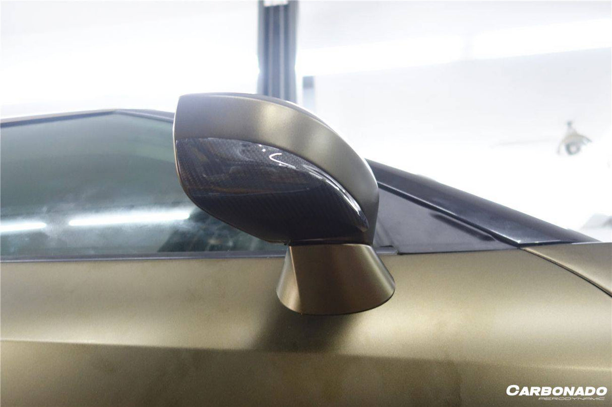 2008-2023 Nissan GTR R35 BS Style Carbon Fiber Mirror Cover | Fits CBA, DBA, EBA
