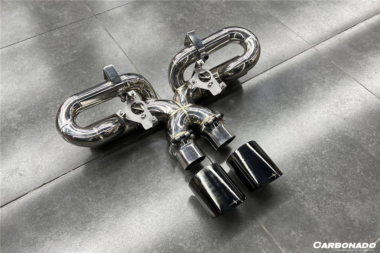 2019-2024 Porsche 911 992 Carrera  S  4  4S  Targa  Cabriolet Exhaust (for GT3 Style Bumper)