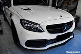 2015-2021 Mercedes Benz W205 C63  S AMG Sedan  Coupe Carbon Fiber Front Bumper Canards
