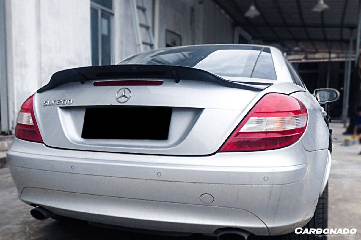 2005-2011 Mercedes Benz SLK R171 RT Style Carbon Fiber Trunk Spoiler