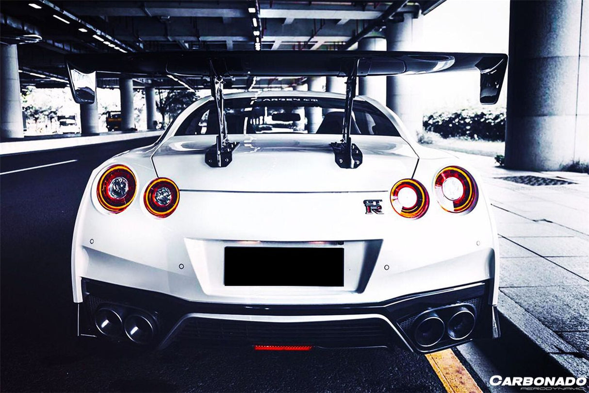 2012-2023 Nissan GTR R35 DBA  EBA NISMO Style Carbon Fiber Rear Diffuser With Break Light