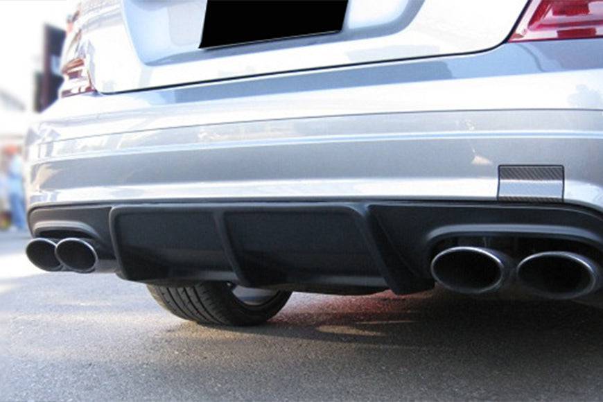 2008-2011 Mercedes Benz W204 C63 AMG AK STYLE CARBON FIBER DIFFUSER