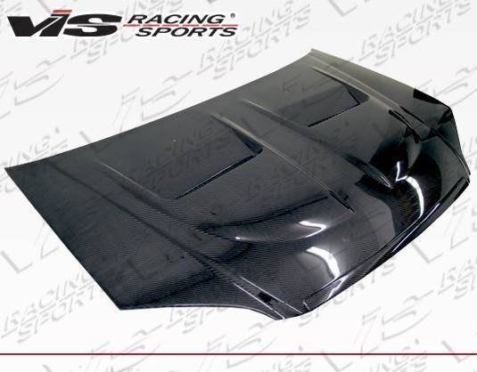 2001-2003 Honda Civic 4 doors 2 doors XTREME GT Style Carbon Fiber Black Hood