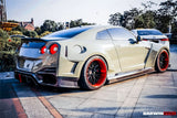 DarwinPRO 2008-2023 Nissan GTR R35 CBA DBA EBA BKSSII Style Rear Bumper with Diffuser Undertray And LED Light
