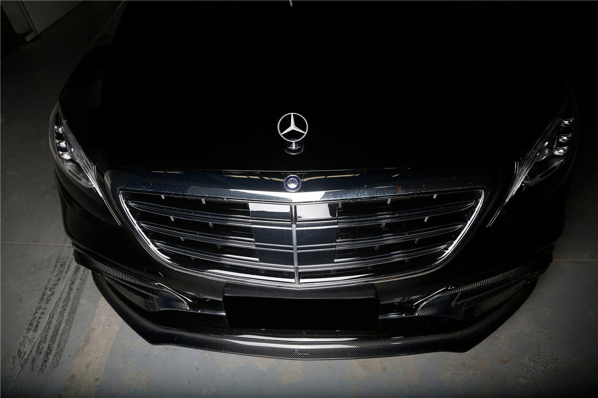 2017-2020 Mercedes Benz S63 AMG W222.2 Sedan MSY Style Carbon Fiber Front Lip
