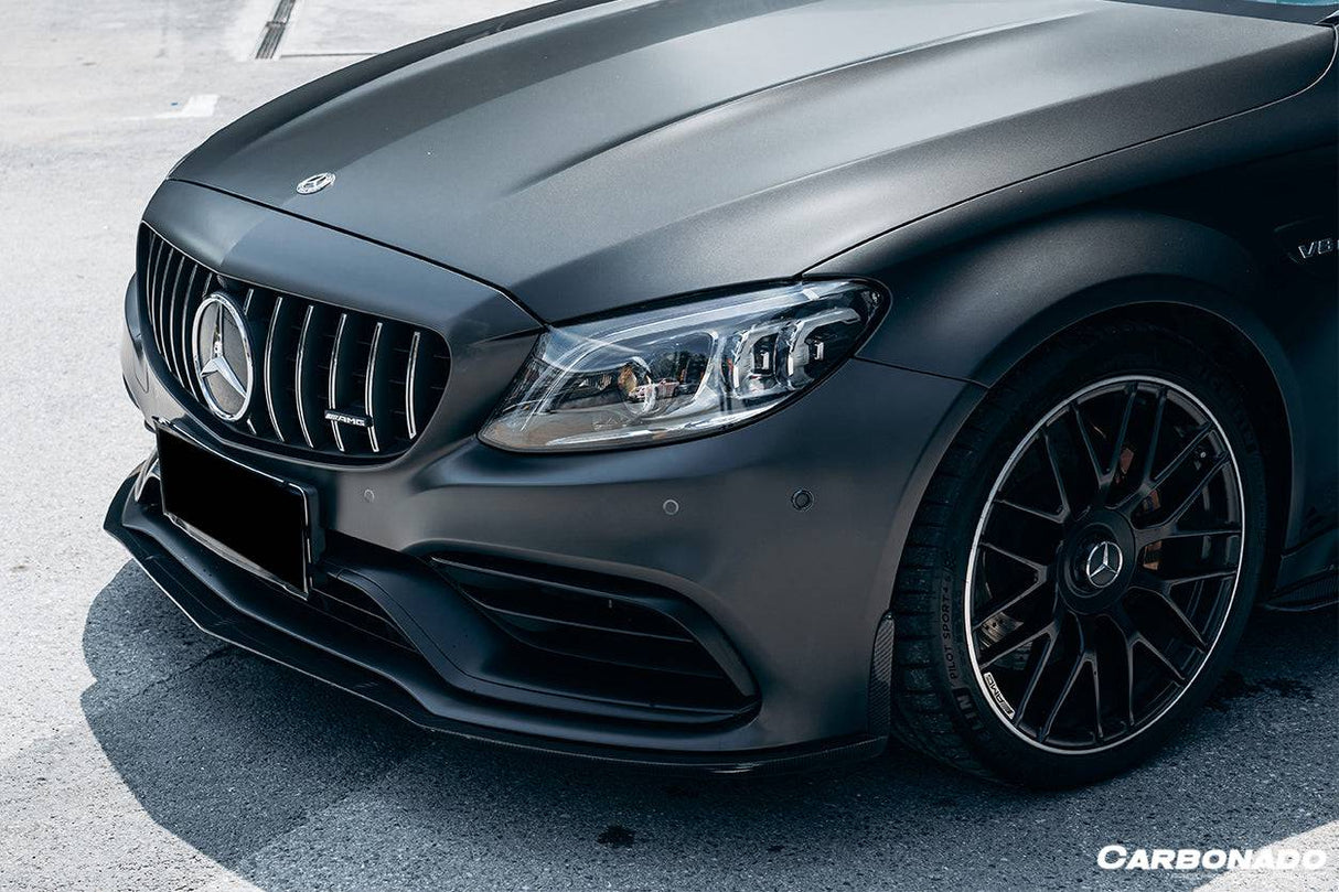 2015-2021 Mercedes Benz W205 C63  S AMG Coupe BKSS Style Carbon Fiber Front Lip