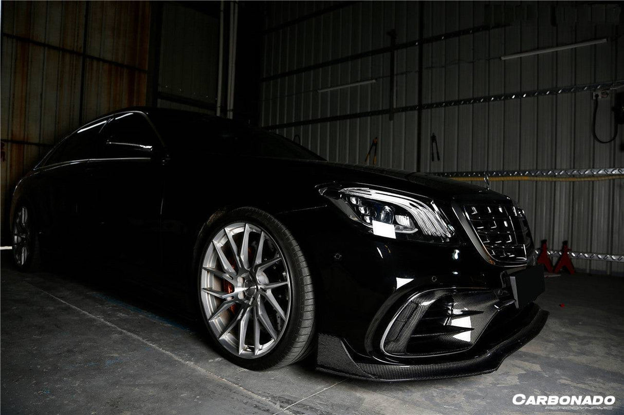 2017-2020 Mercedes Benz S63 AMG W222.2 Sedan MSY Style Carbon Fiber Front Bumper Vents