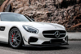 2015-2017 Mercedes Benz AMG GT  GTS RZS Style Carbon Fiber front bumper Canards