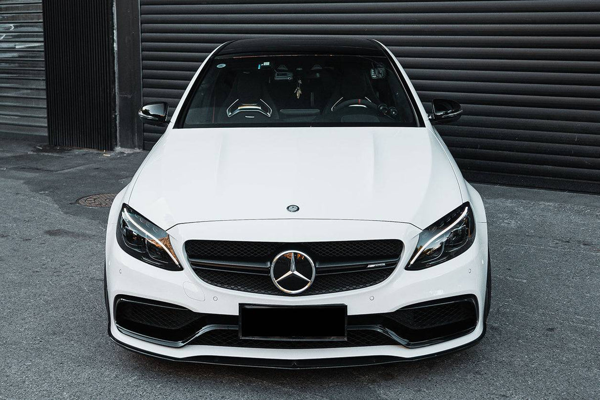 2015-2021 Mercedes Benz W205 C63  S AMG Sedan BKSS Style Carbon Fiber Front Lip