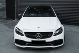 2015-2021 Mercedes Benz W205 C63  S AMG Sedan BKSS Style Carbon Fiber Front Lip