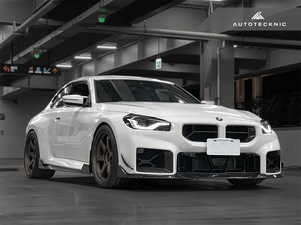AutoTecknic Dry Carbon Podium Front Bumper Lower Vent Set - G87 M2
