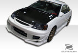 2001-2005 Honda Civic 2DR Duraflex Bomber Side Skirts Rocker Panels - 2 Piece