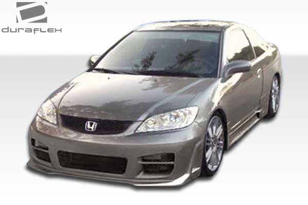 2001-2005 Honda Civic 2DR Duraflex R34 Side Skirts Rocker Panels - 2 Piece