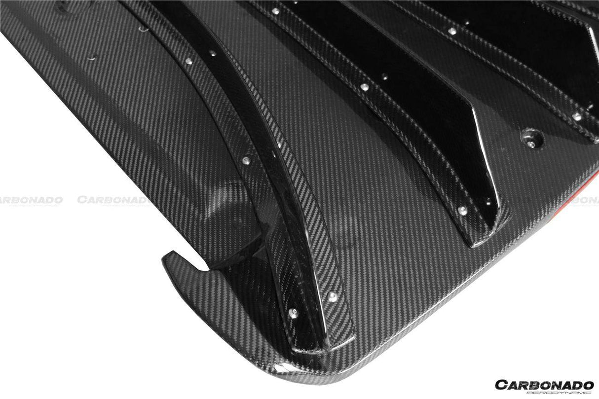 2012-2023 Nissan GTR R35 DBA & EBA NISMO Style Carbon Fiber Rear Diffuser With Canards & Break Light